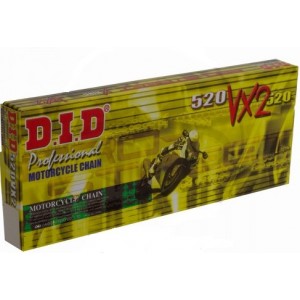 Chaine - ouverte - noir et or - DID 520VX3 - 98 maillons