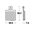 plaquettes de frein avant/arriere TRW 39.6x56.2x7mm