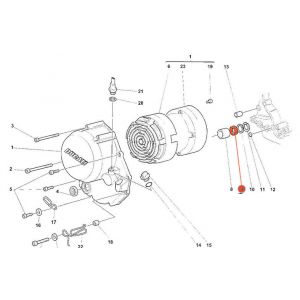 Moteur - Joint spy Carter embrayage