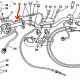 Vis de fixation - Cable de starter - Ducati monster 600/750/900 - Origine